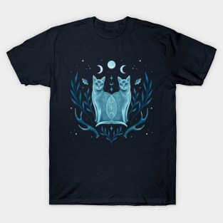 Symmetrical Two Cats T-Shirt